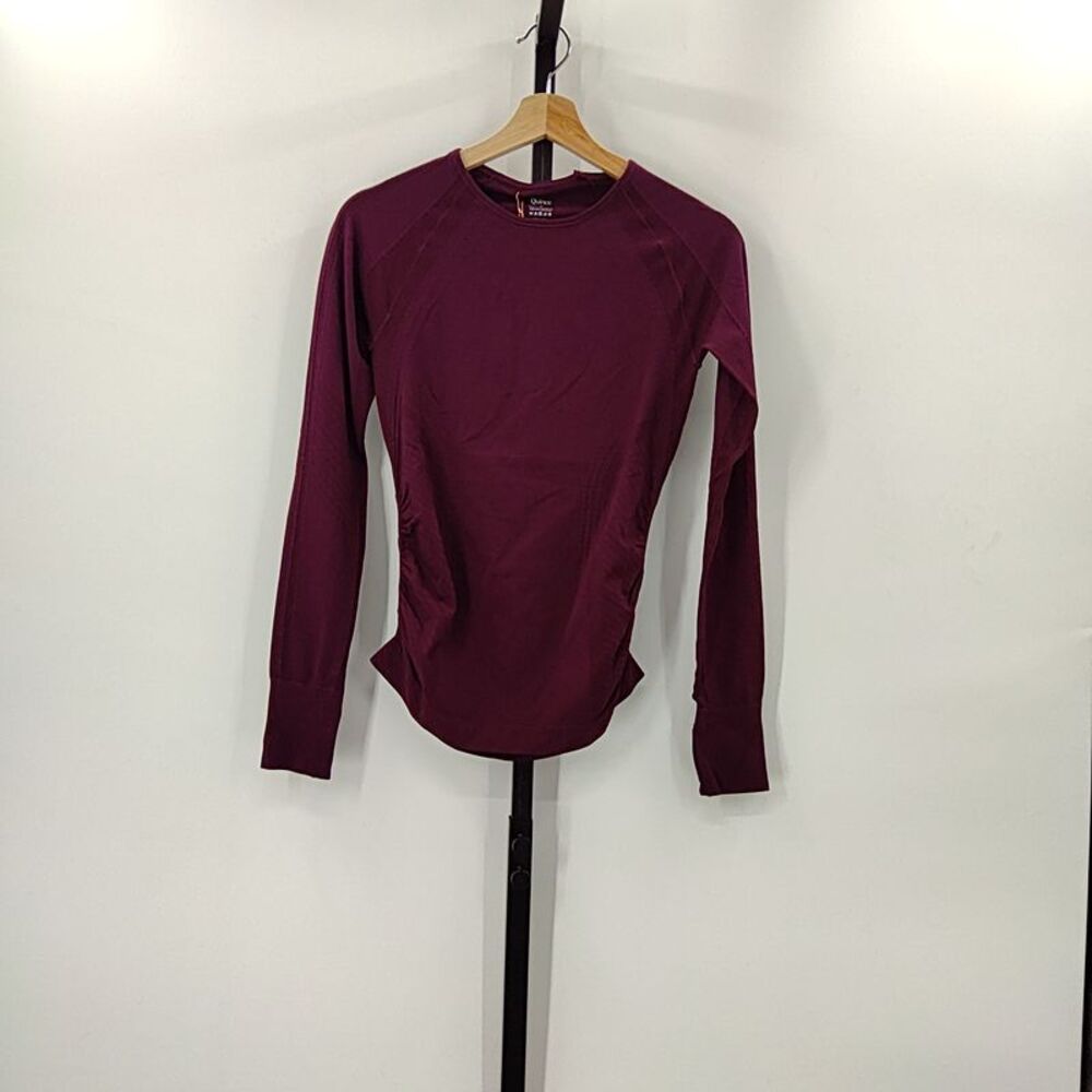 Quince Purple Sleeved Top XS